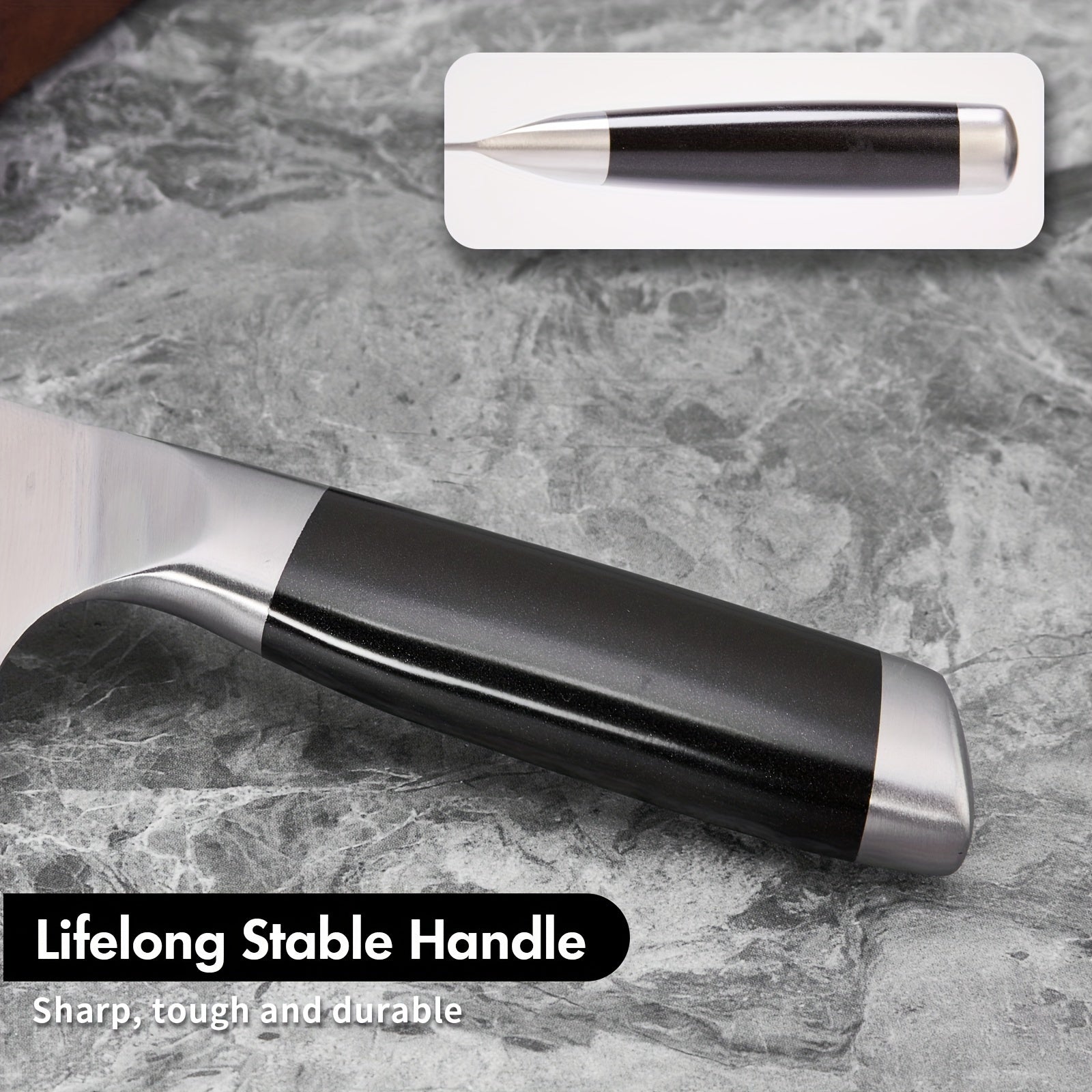 SHI BA ZI ZUO 18cm Chinese chef's knife, chef's knife, thin and light kitchen knife, stainless steel vegetable knife, vegetables and chopping small bones