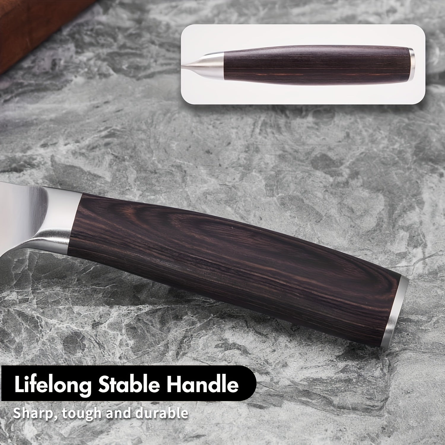 SHI BA ZI ZUO 8 Inches Chefs Knife Meat Knife Stainless Stee